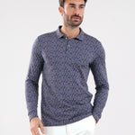 ANIMA - INDIGO CHEVRON polo - man - Chervò USA