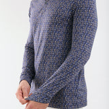 ANIMA - INDIGO CHEVRON polo - man - Chervò USA