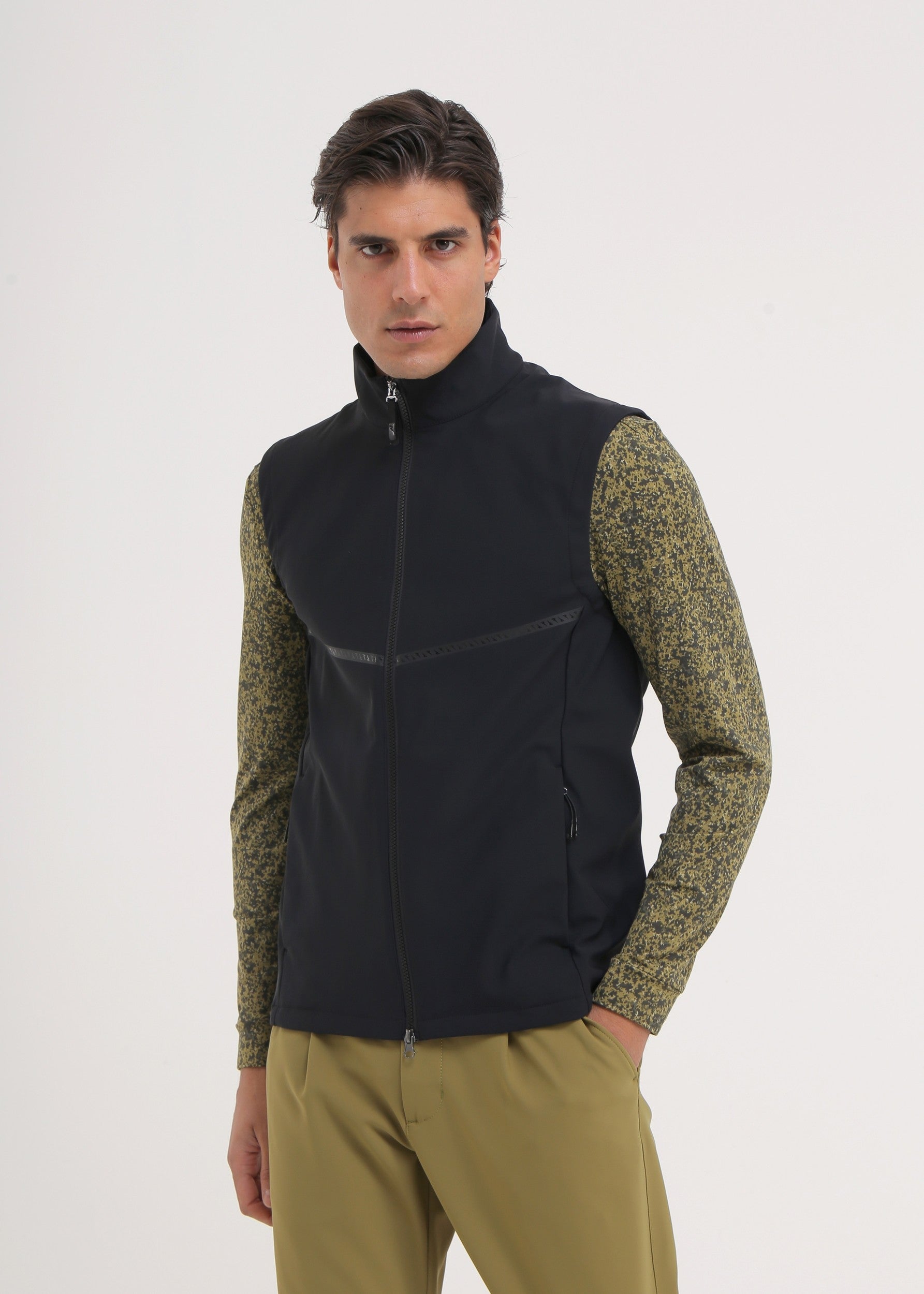 ESCONDIDO - MIDNIGHT BLACK vest - man - Chervò USA