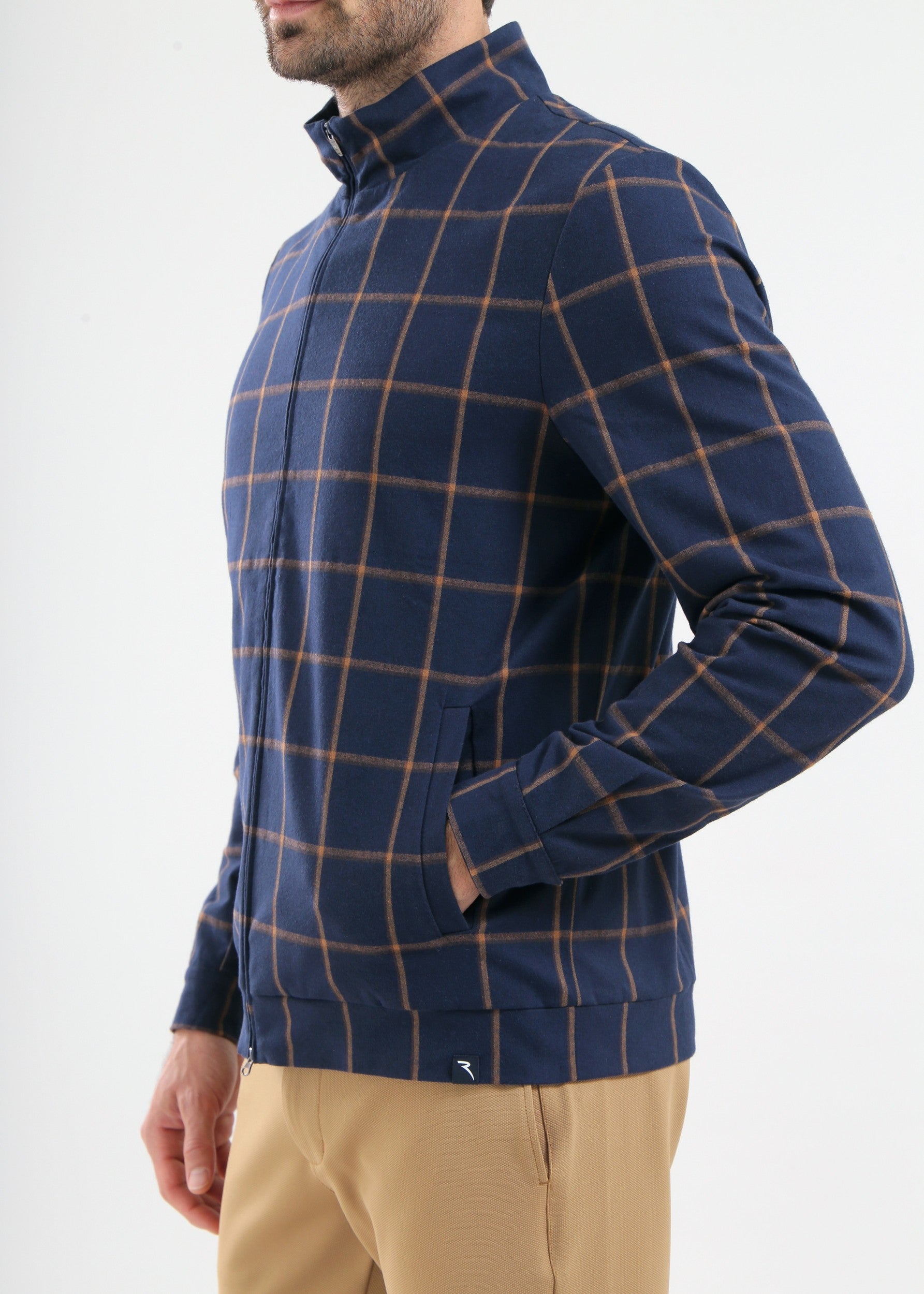 PALACE - NAVY CHECK sweater - man - Chervò USA