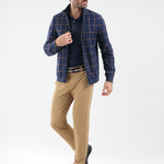 PALACE - NAVY CHECK sweater - man - Chervò USA