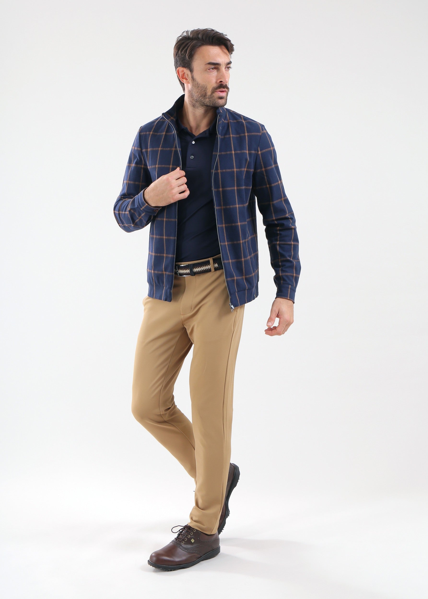 PALACE - NAVY CHECK sweater - man - Chervò USA
