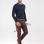 SETTO-FW26 - MIDNIGHT BLACK trousers - man - Chervò USA
