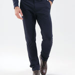 STEIMBERG - MIDNIGHT BLACK trousers - man - Chervò USA