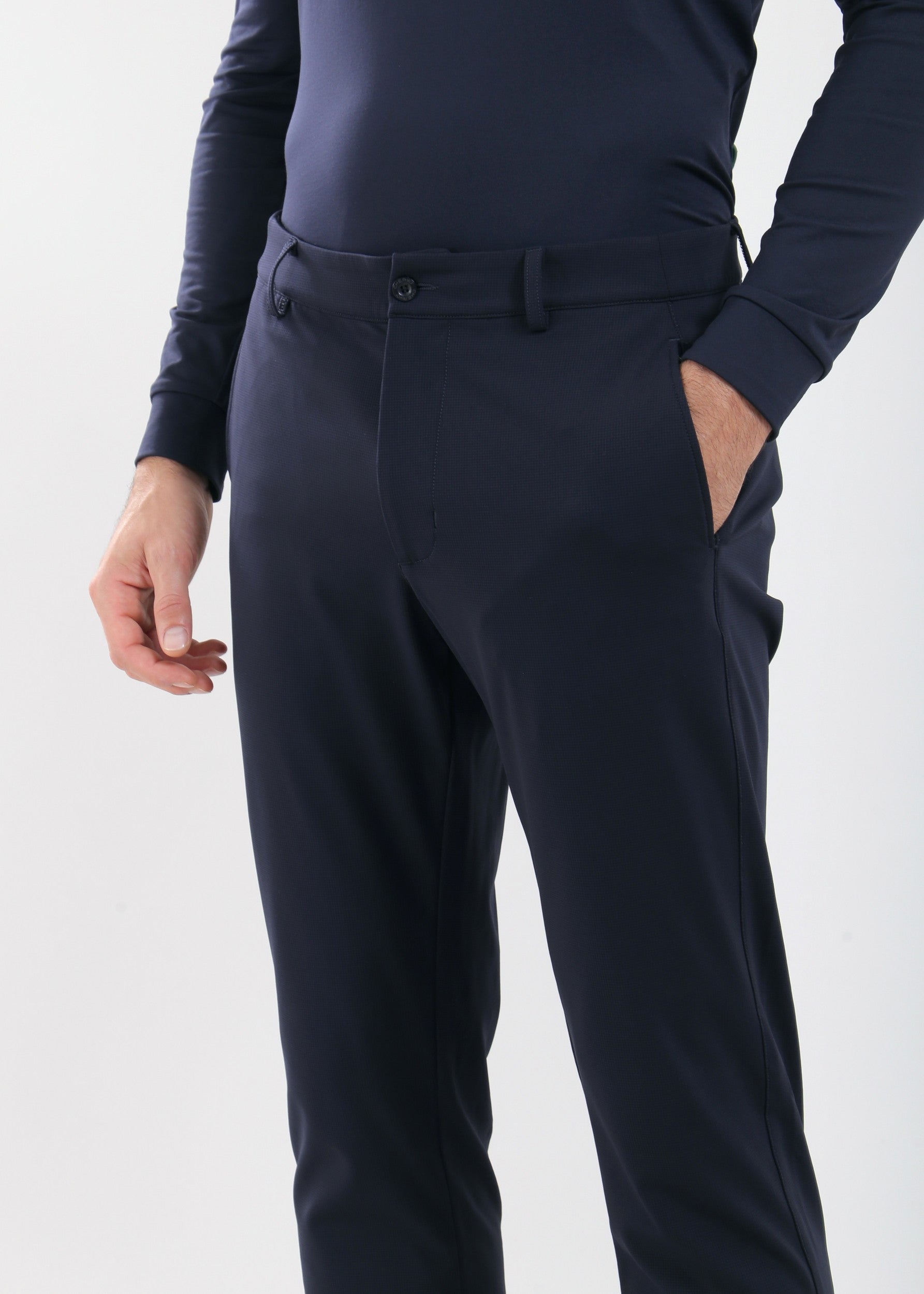 STEIMBERG - MIDNIGHT BLACK trousers - man - Chervò USA