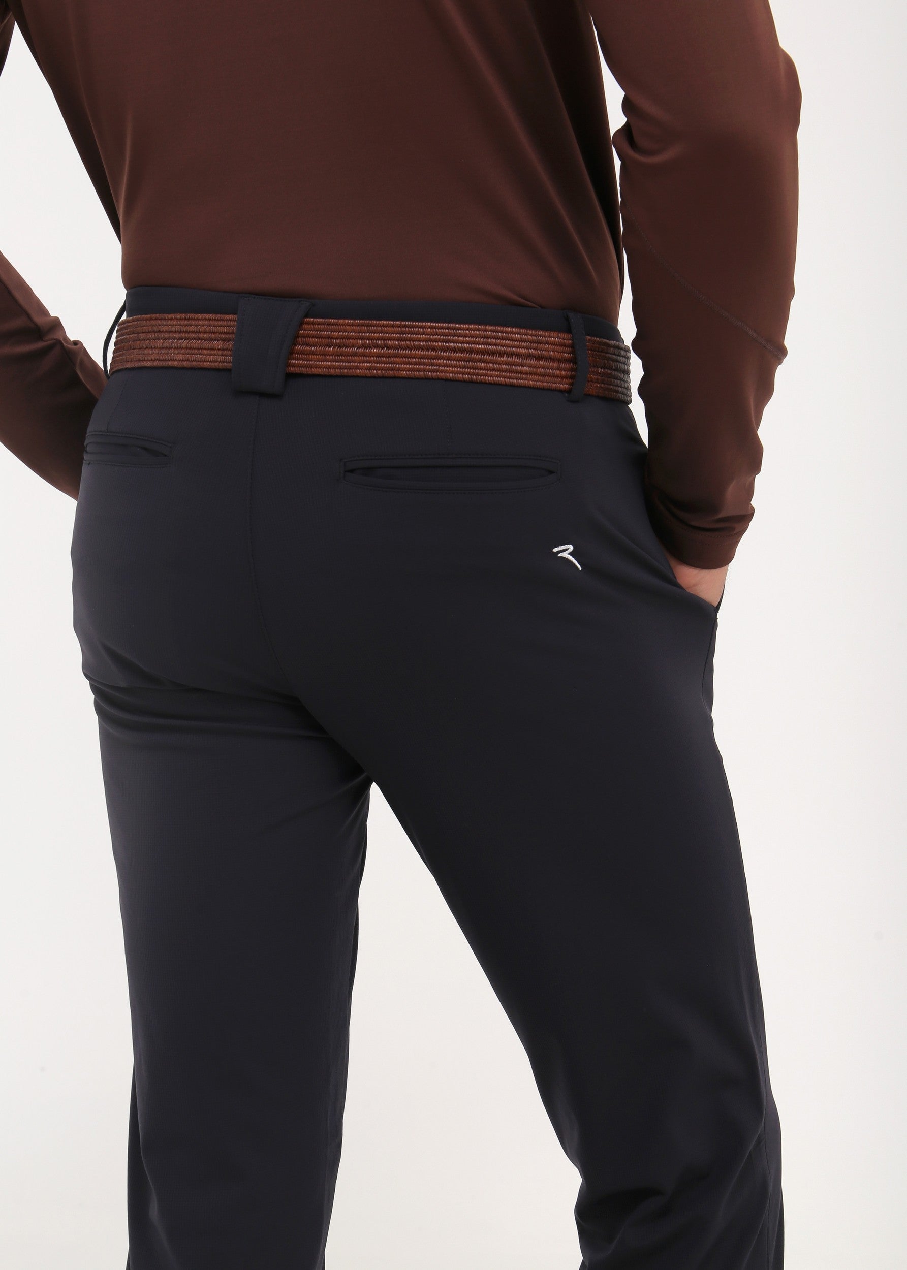 STEIMBERG - MIDNIGHT BLACK trousers - man - Chervò USA
