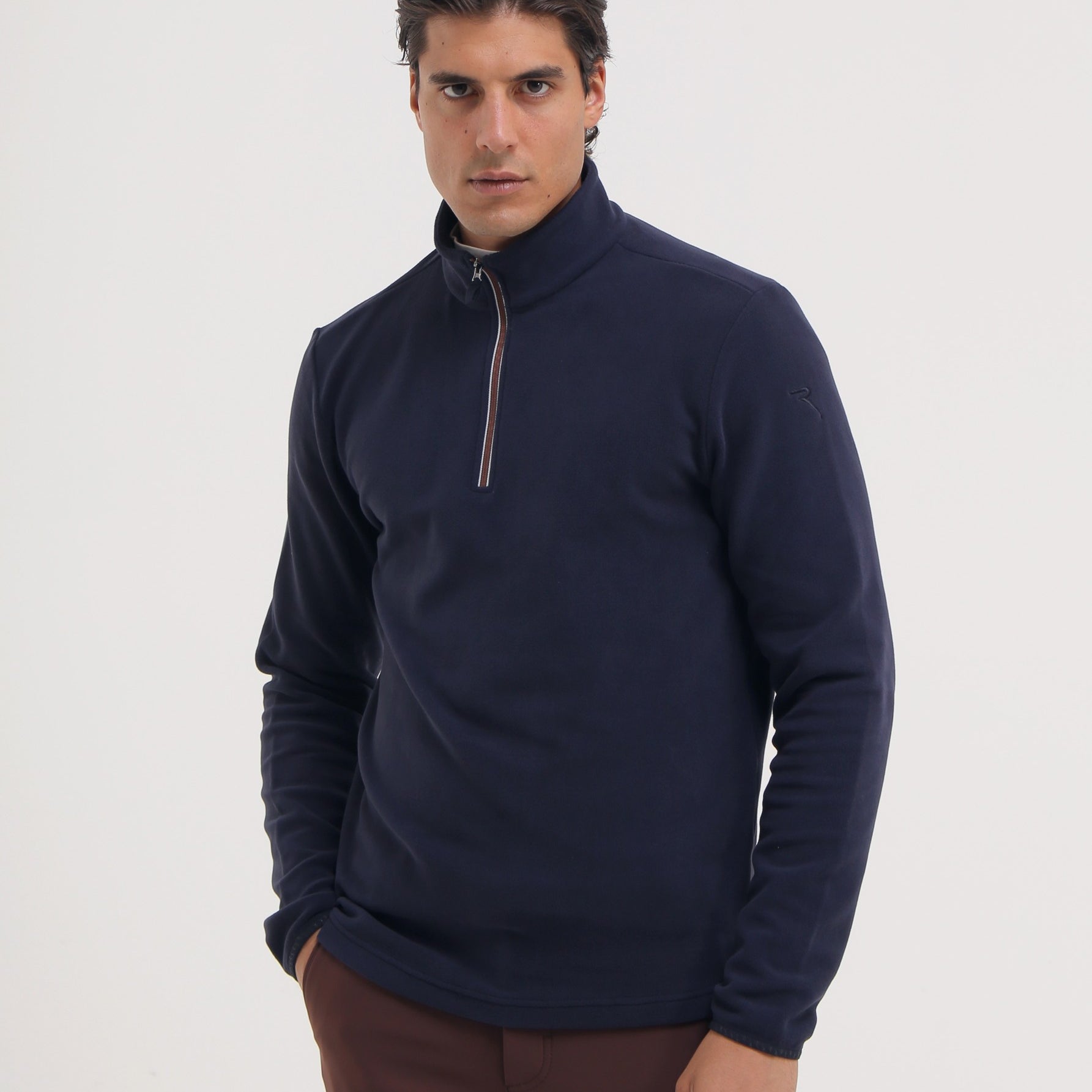 TAGO - CHOCOLATE turtleneck - man - Chervò USA