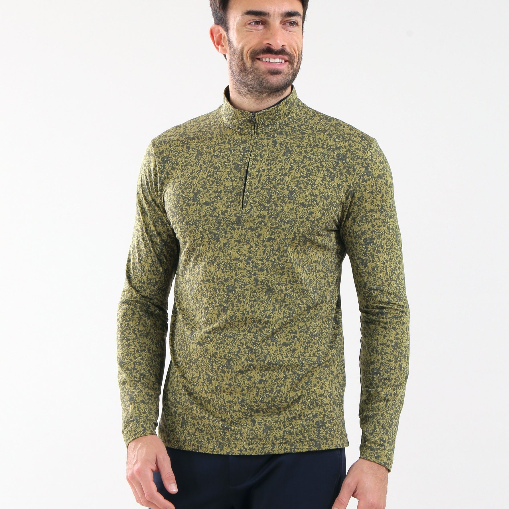 THOMAS - ENVY GREEN PIXELS turtleneck - man - Chervò USA