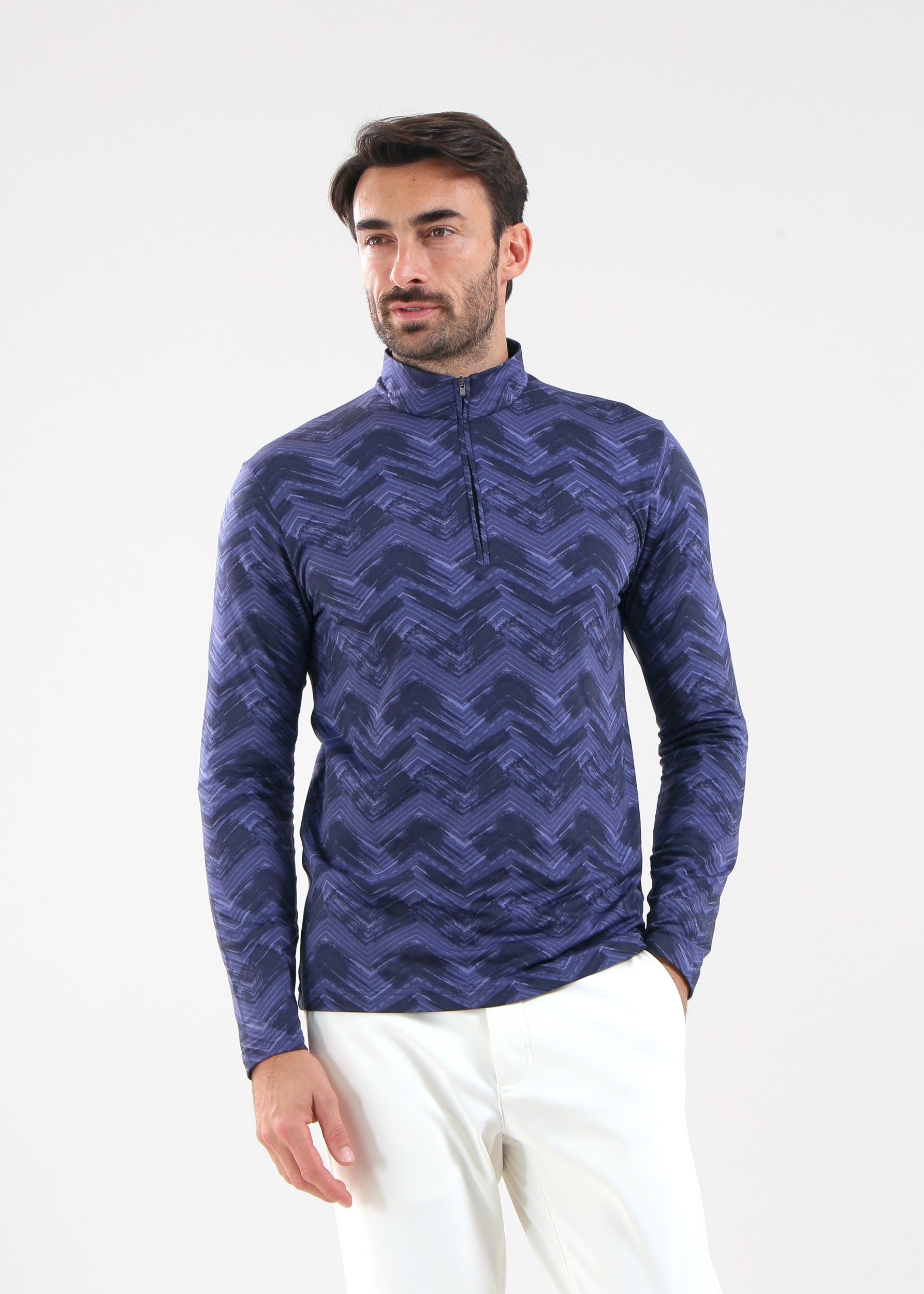 THOMAS - ENVY GREEN PIXELS turtleneck - man - Chervò USA