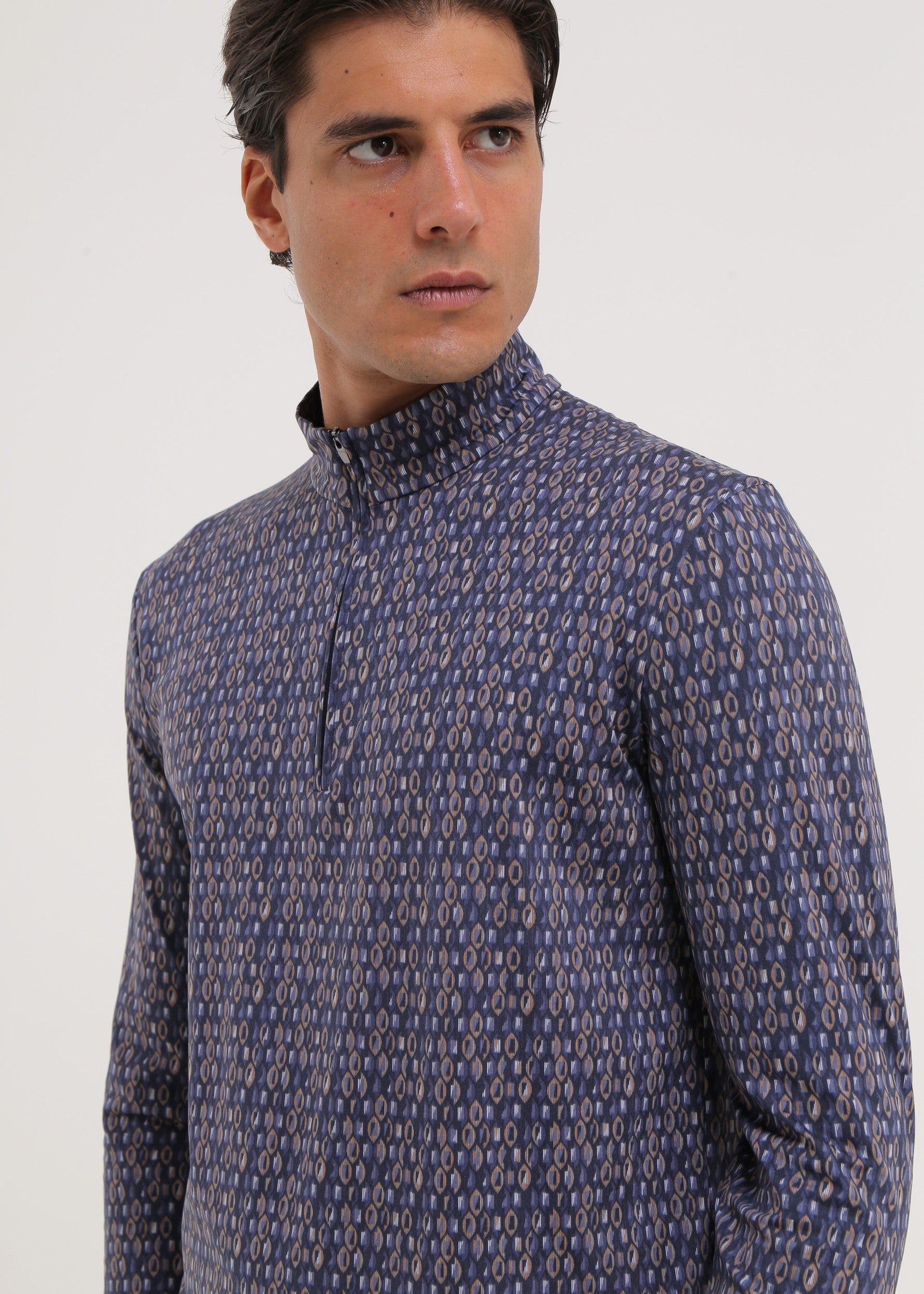 THOMAS - ENVY GREEN PIXELS turtleneck - man - Chervò USA