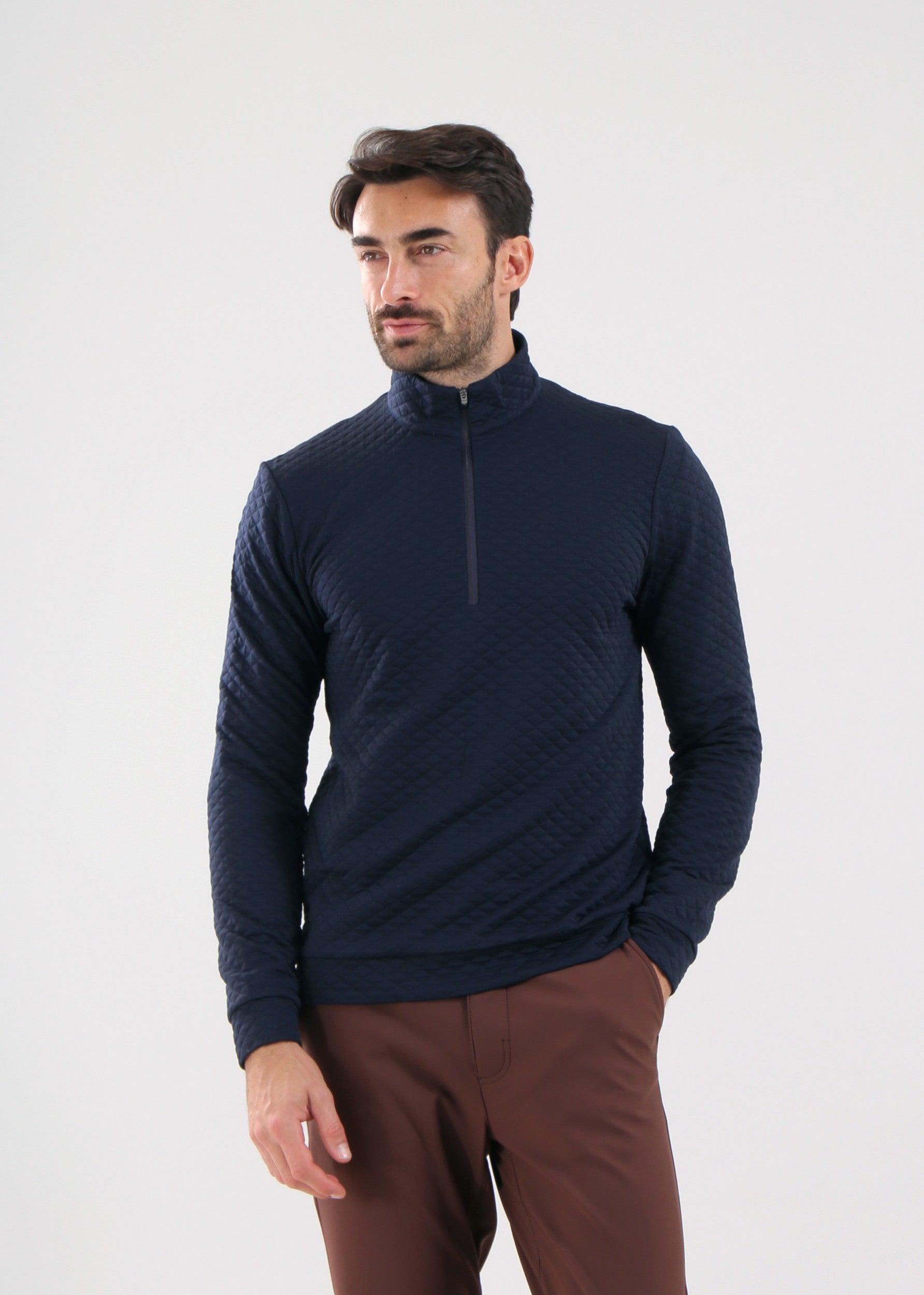 TOBAGO - TIMELESS NAVY turtleneck - man - Chervò USA