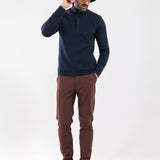 TOBAGO - TIMELESS NAVY turtleneck - man - Chervò USA
