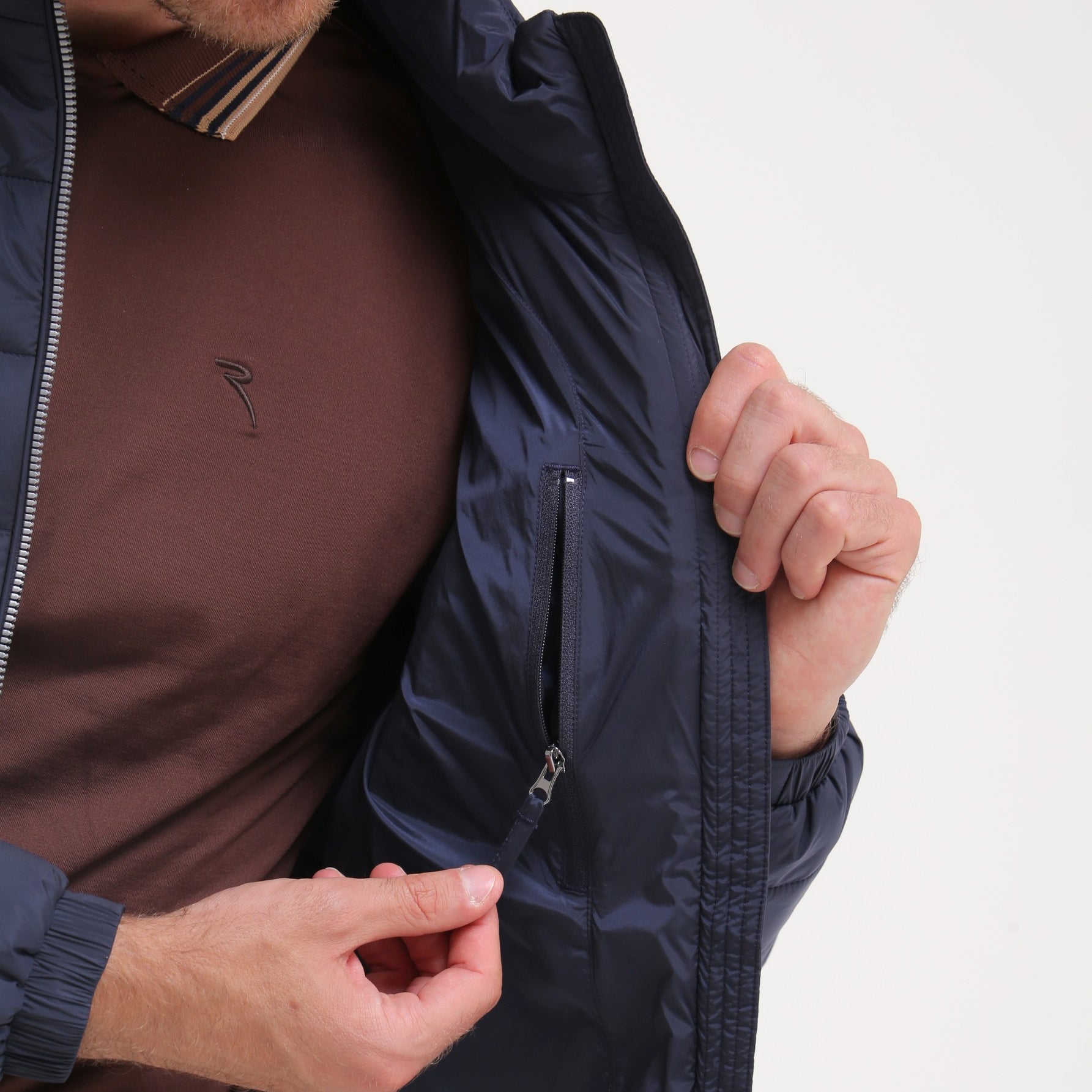 MARIO - TIMELESS NAVY jacket - man - Chervò USA