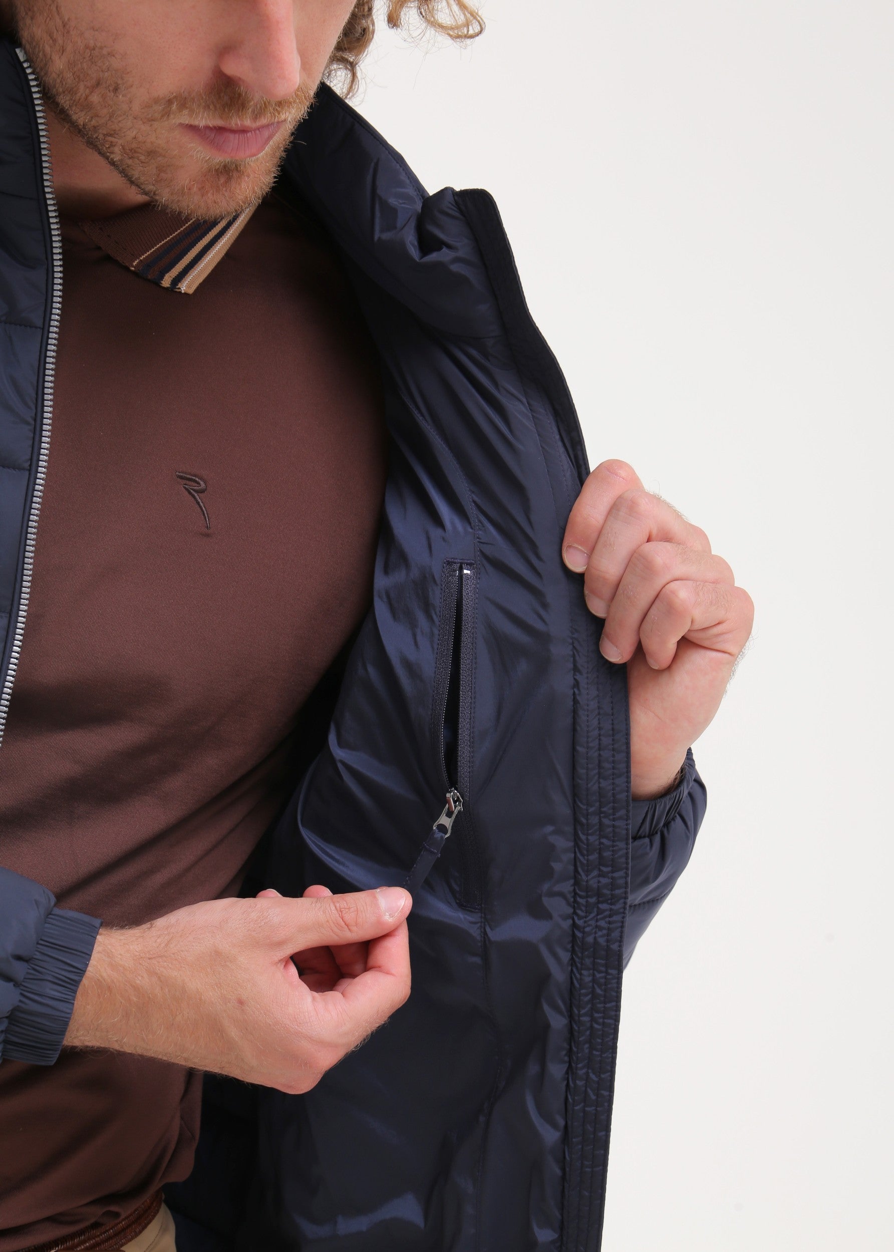 MARIO - TIMELESS NAVY jacket - man - Chervò USA